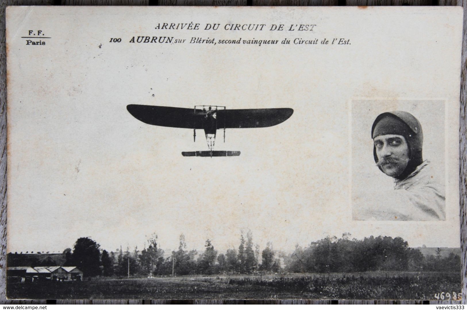 1791 CPA AVIATION AUBRUN SUR BLERIOT SECOND VAINQUEUR DU CIRCUIT DE L'EST 1910 M63 - Aviatori
