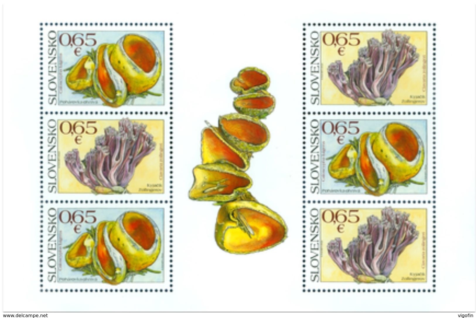 SK 2017-16 MUSHROOMS, SLOVAKIA, S/S, MNH - Pilze