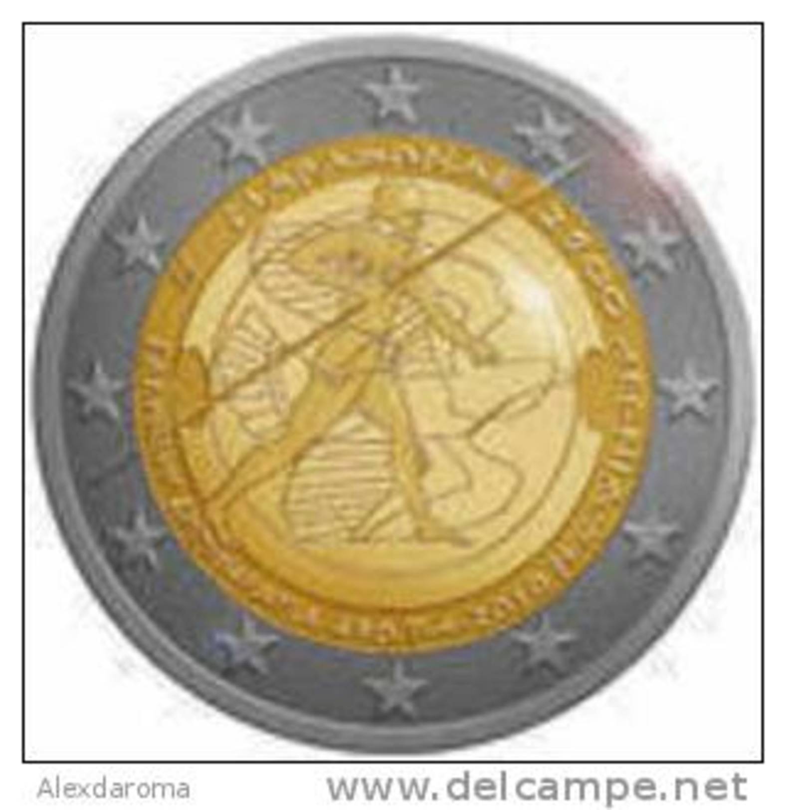 2 Euro Commemorativo Grecia- Battaglia Di Maratona 2010 - Grecia