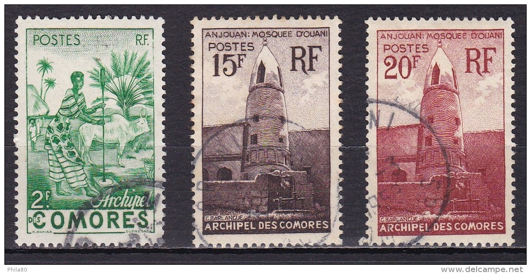 Comores N°4,10,11 - Used Stamps