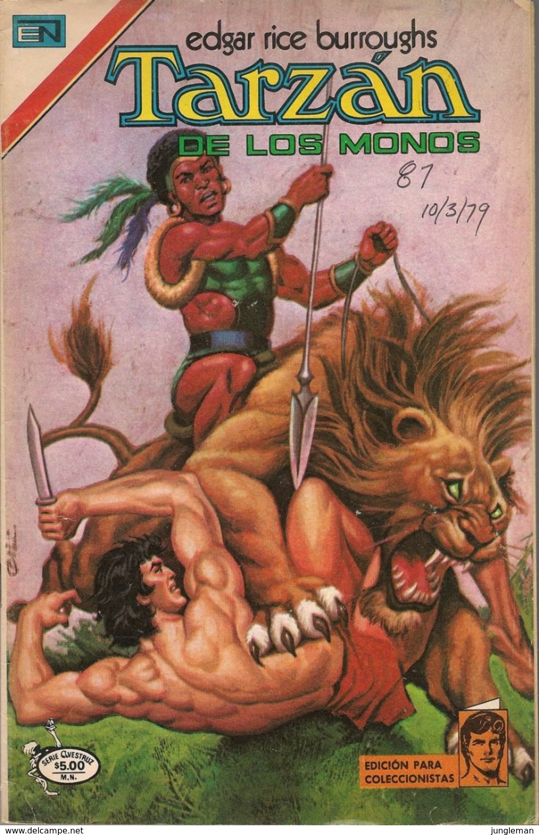Tarzan - Serie Avestruz, Año V N° 3-87 - 3 Octobre 1979 - Editorial Novaro - México Y España - Quincenal En Color. - Andere & Zonder Classificatie
