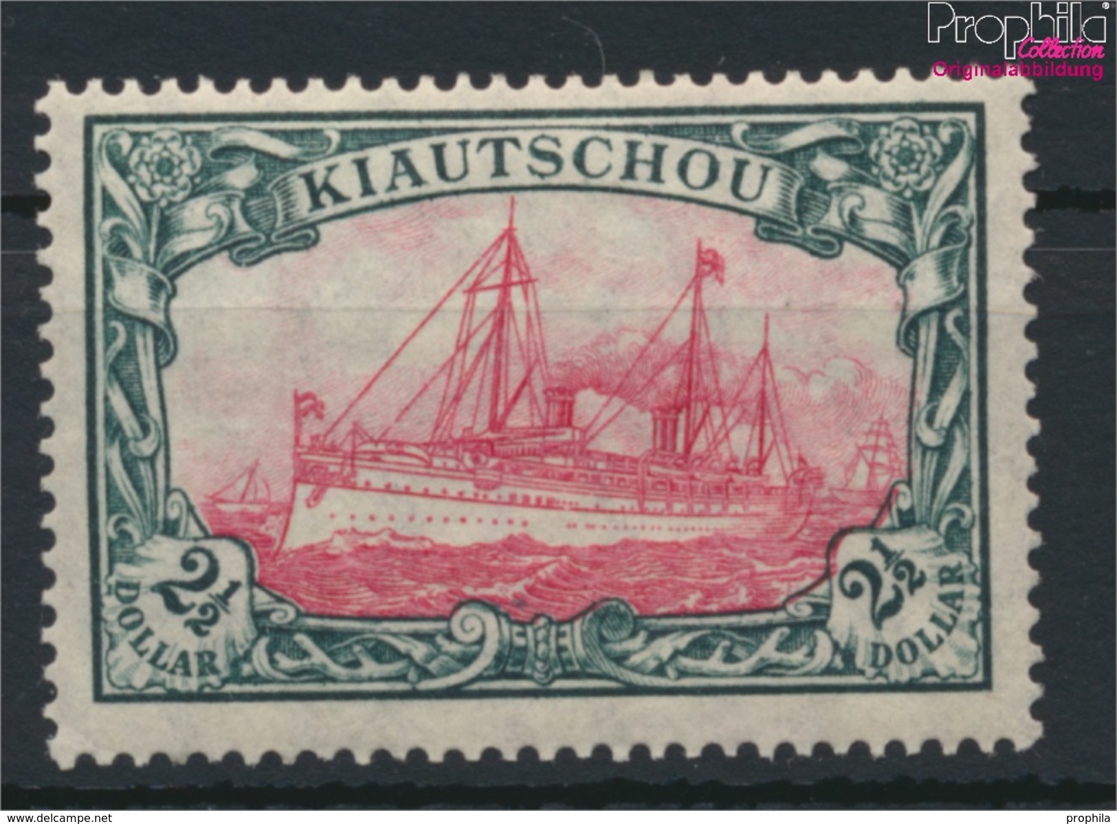 Kiautschou 37II A Mit Falz 1919 Schiff Kaiseryacht Hohenzollern (9119887 - Kiautchou