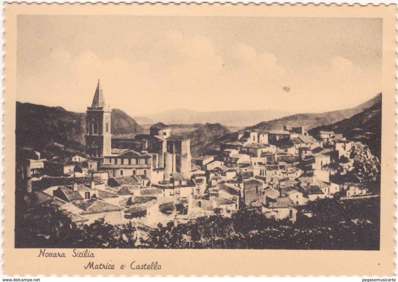 A039 NOVARA SICILIA MESSINA MATRICE E CASTELLO 1960 CIRCA - Messina