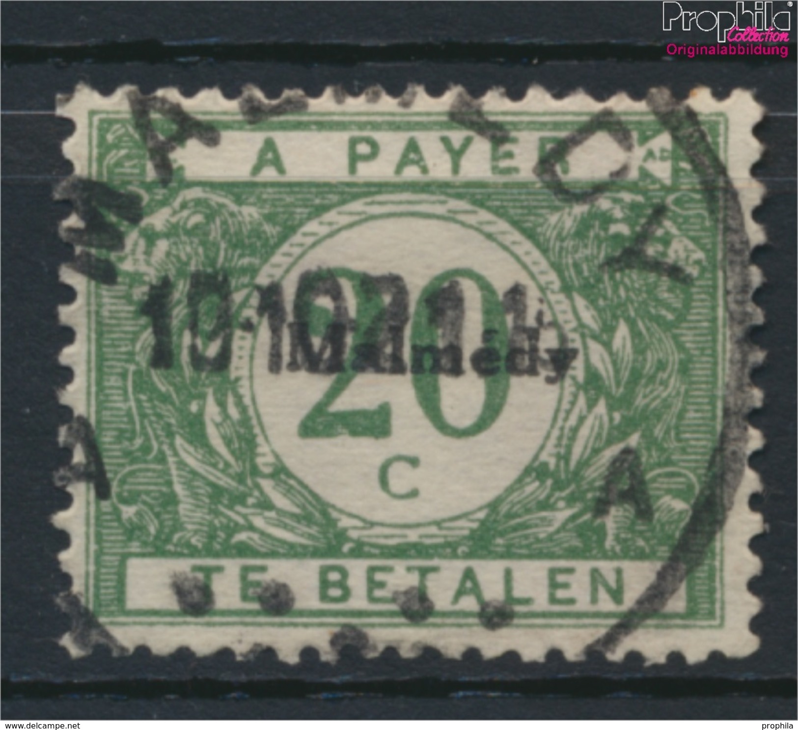 Belgische Post Malmedy P3 Gestempelt 1920 Ziffernzeichnung (9120062 - OC55/105 Eupen & Malmédy