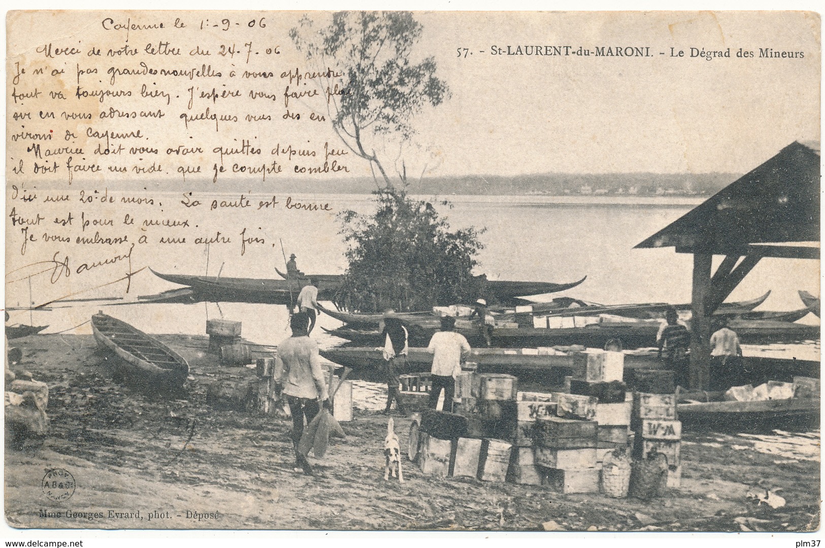 GUYANE,  ST LAURENT DU MARONI - Le Dégrad Des Mineurs - 2 Scans - Saint Laurent Du Maroni