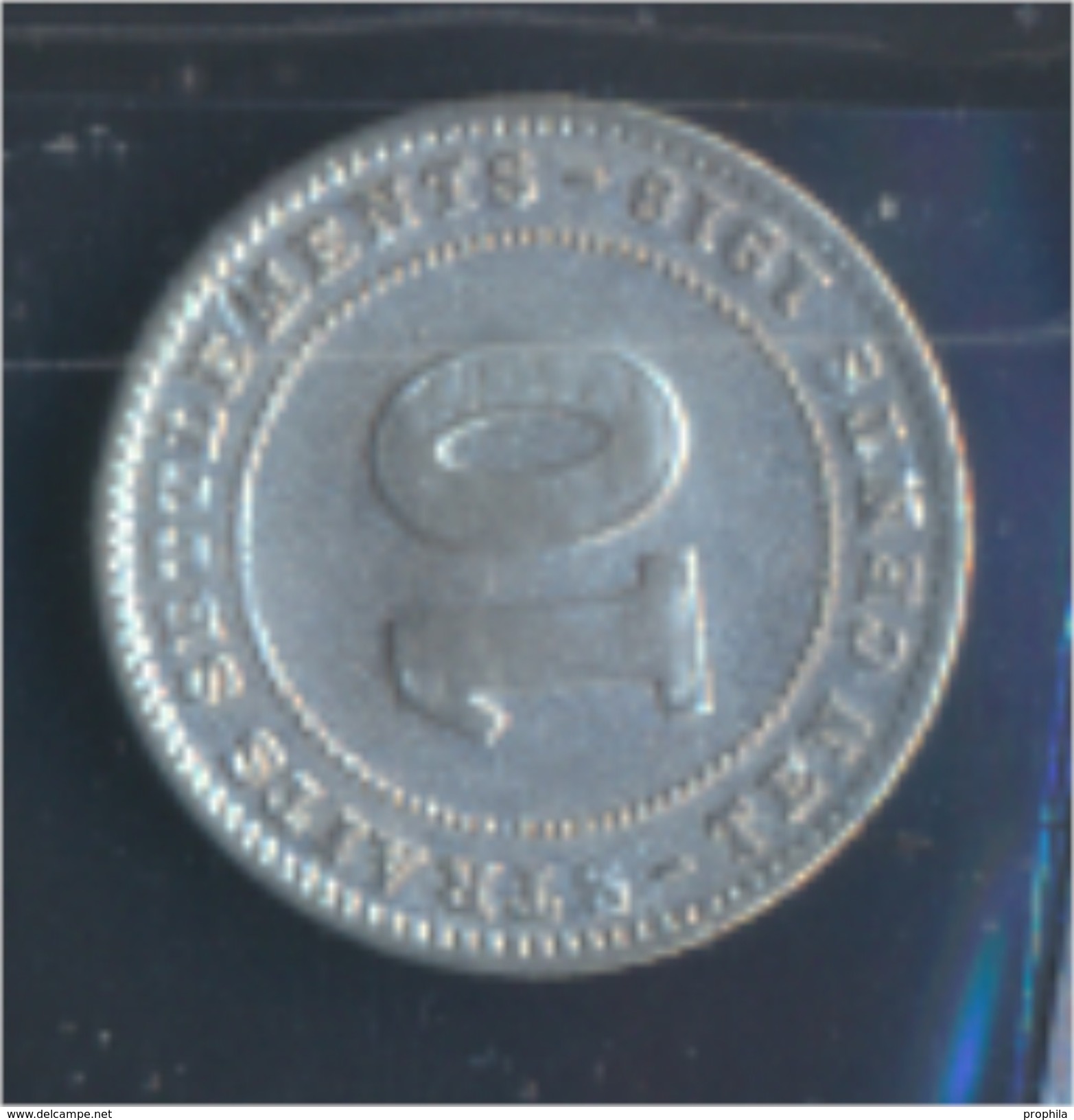 Straits Settlements KM-Nr. : 29 1918 Sehr Schön Silber 1918 10 Cents George V. (8977143 - Malesia