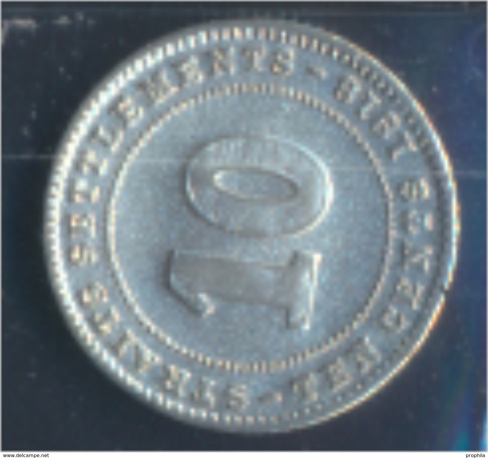 Straits Settlements KM-Nr. : 29 1918 Sehr Schön Silber 1918 10 Cents George V. (8977155 - Malaysia