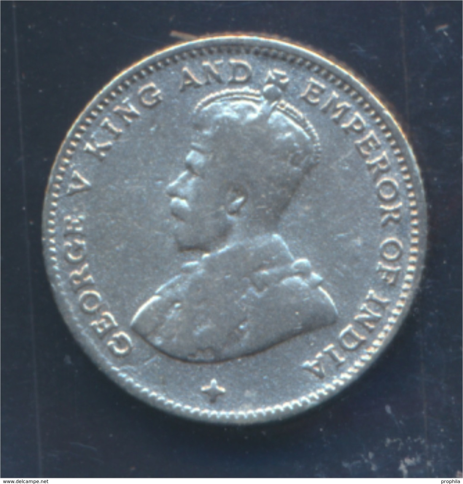 Straits Settlements KM-Nr. : 29 1919 Sehr Schön Silber 1919 10 Cents George V. (8977121 - Malaysia