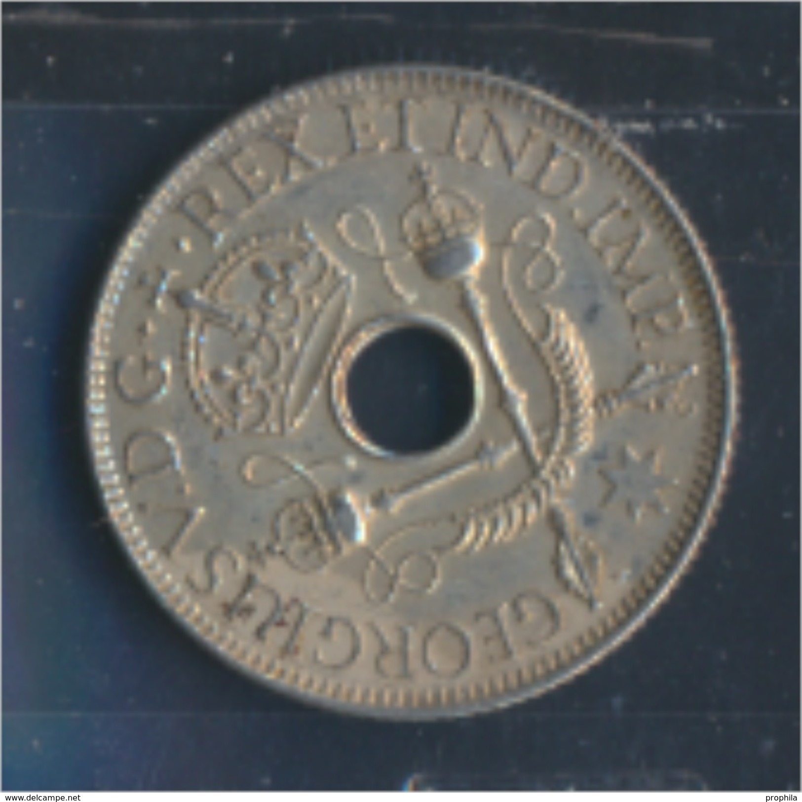 Neuguinea 5 1935 Vorzüglich Silber 1935 1 Shilling Zepter (8977168 - Papouasie-Nouvelle-Guinée