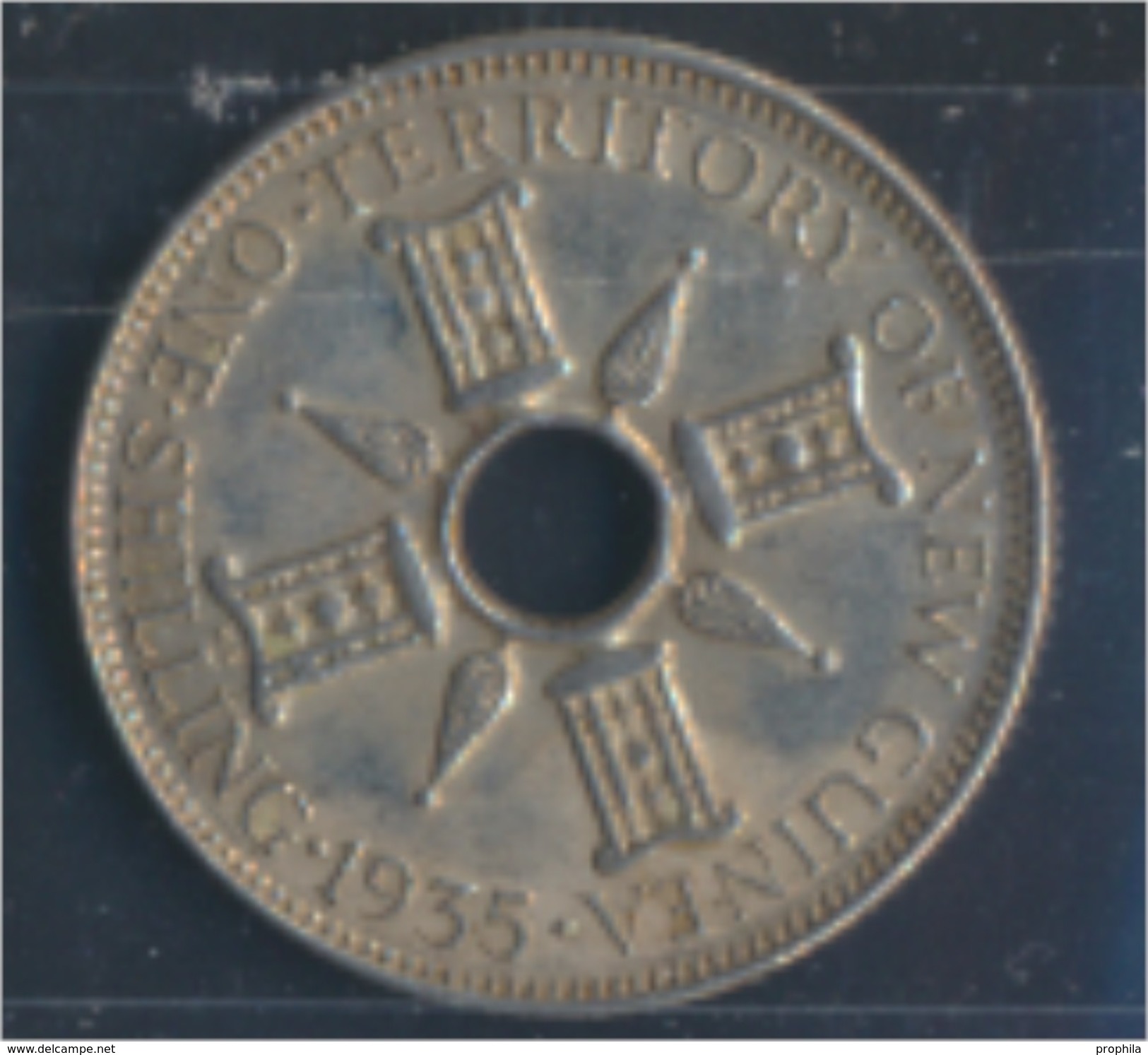 Neuguinea 5 1935 Vorzüglich Silber 1935 1 Shilling Zepter (8977168 - Papouasie-Nouvelle-Guinée
