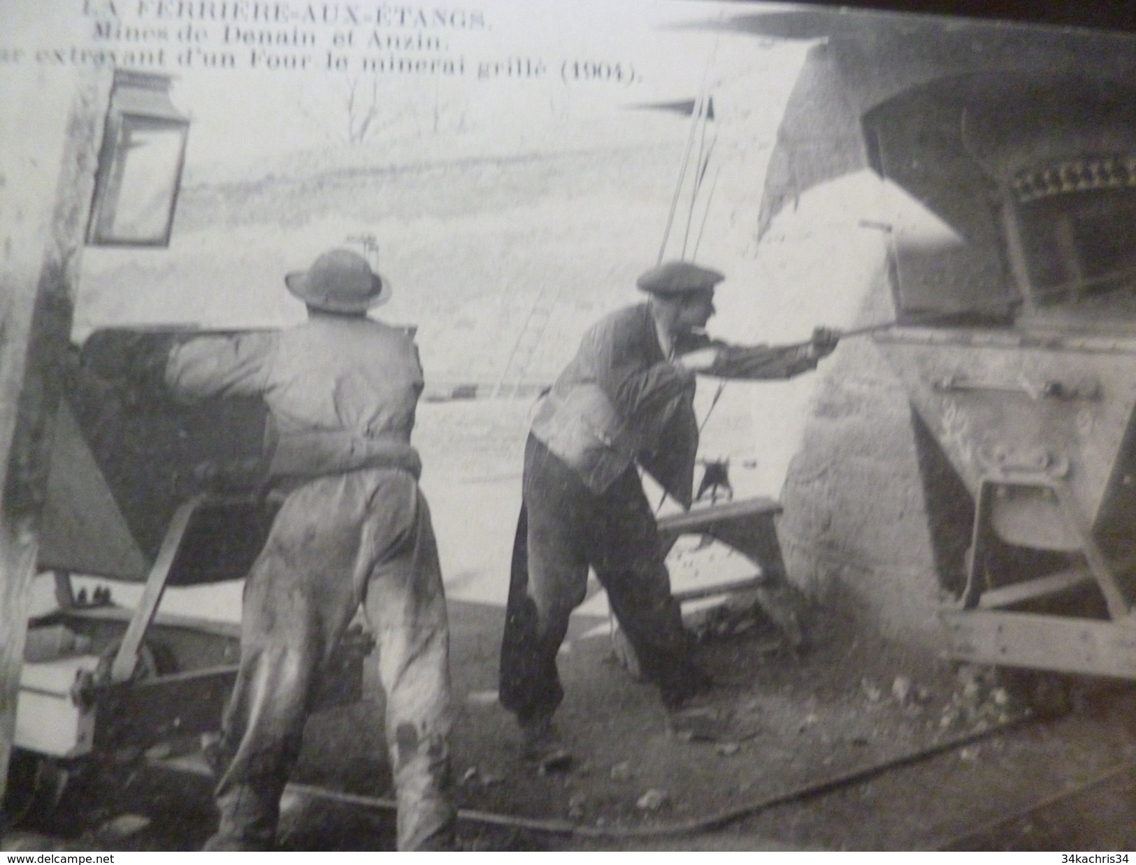 CPA 61 Orne La Ferrière Aux Etangs Mines De Denain Et Anzin Mineur Extravant D'un Four....TBE - Autres & Non Classés