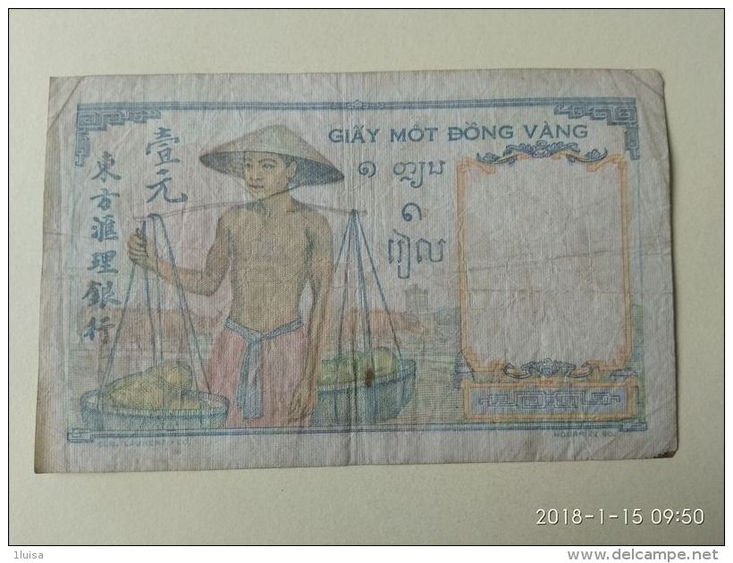 1 Piastre 1933 - Indochina