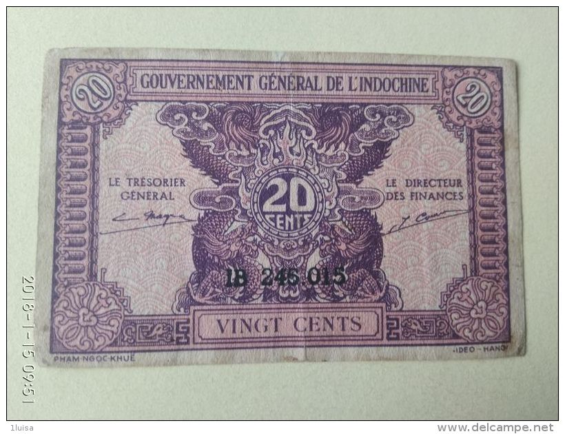 20 Cents 1942 - Indocina