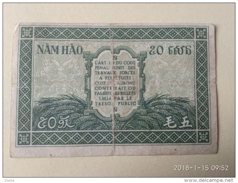 50 Cents 1942 - Indochine