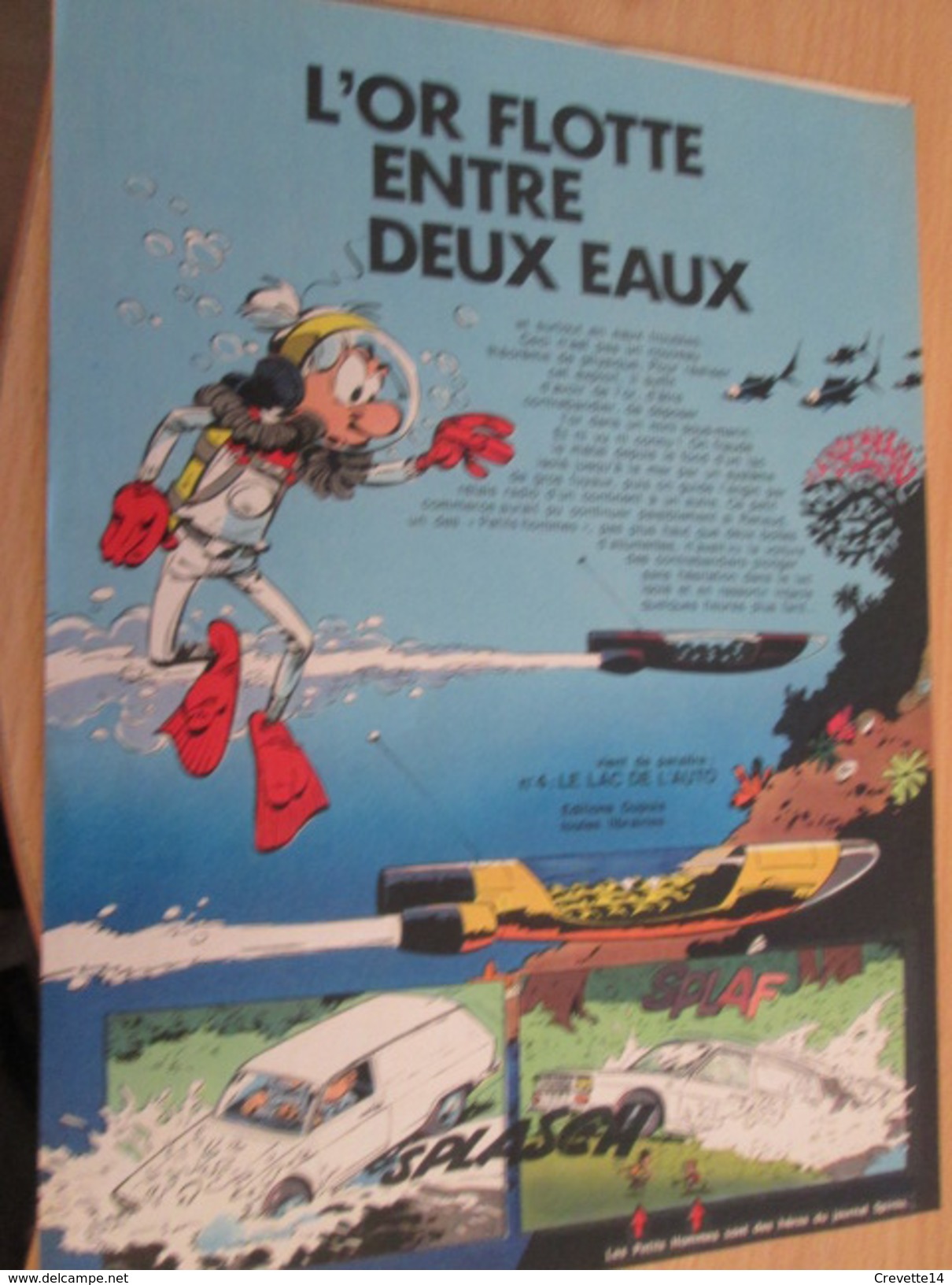 CLIP118 : PUBLICITE De REVUE SPIROU Avec LES PETITS HOMMES Par SERON  Découpée Dans Une Revue Des 70's , Page A4 - Petits Hommes, Les