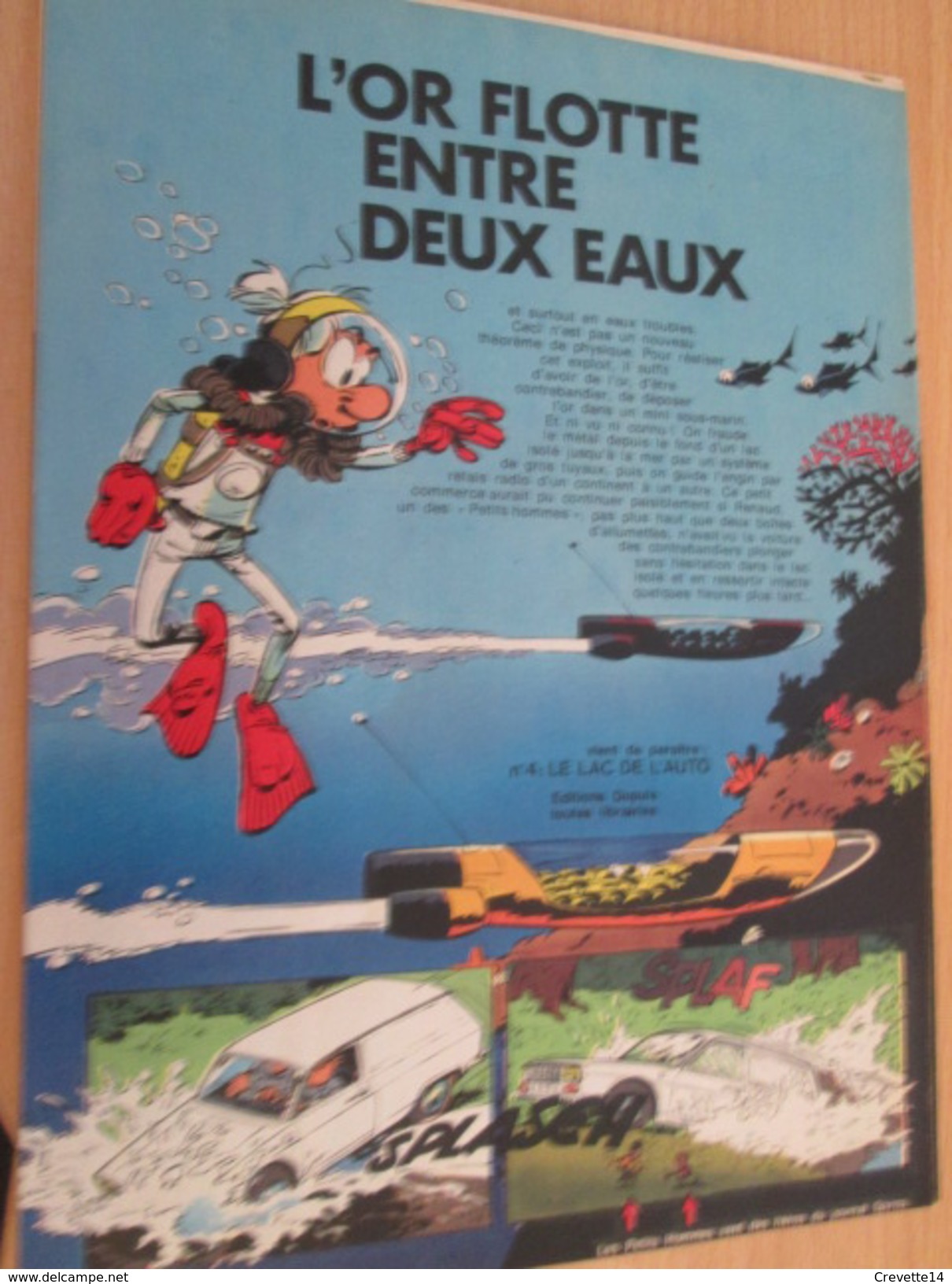 CLIP118 : PUBLICITE De REVUE SPIROU Avec LES PETITS HOMMES Par SERON  Découpée Dans Une Revue Des 70's , Page A4 - Petits Hommes, Les