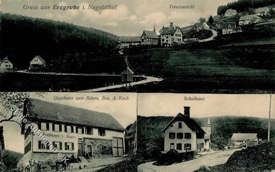 Erzgrube (7291) Gasthaus Zum Bären 1915 I- - Other & Unclassified
