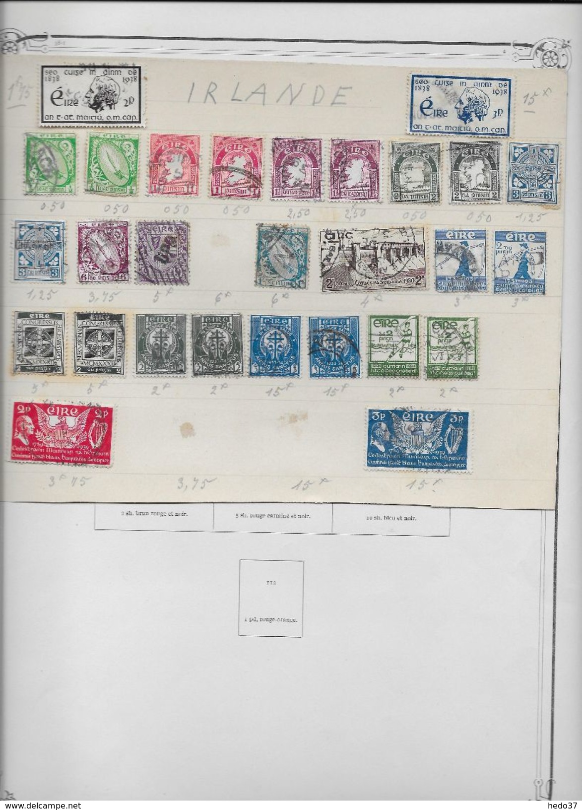 Irlande - Collection Vendue Page Par Page - Timbres Neufs */ Oblitérés - B/TB - Collections, Lots & Series