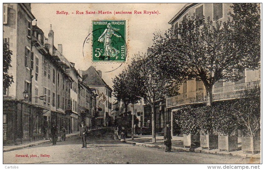 01 BELLEY  Rue Saint-Martin (ancienne Rue Royale) - Belley