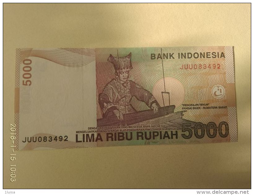 5000 Rupiah 2001 - Indonesia