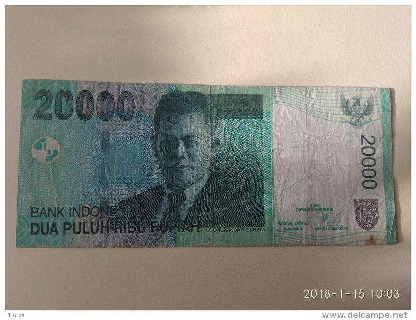 20000 Rupiah 2004 - Indonésie