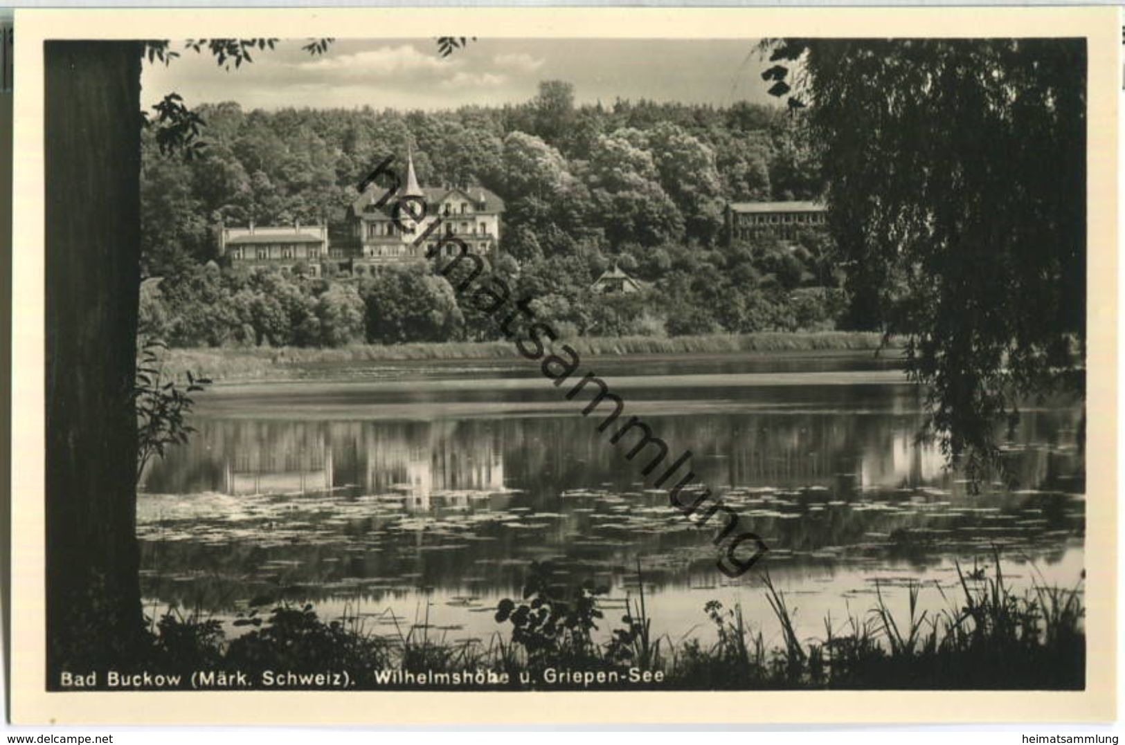 Bad Buckow - Märkische Schweiz - Griepen-See - Wilhelmshöhe - Foto-Ansichtskarte - Verlag Rudolf Lambeck Berlin - Buckow