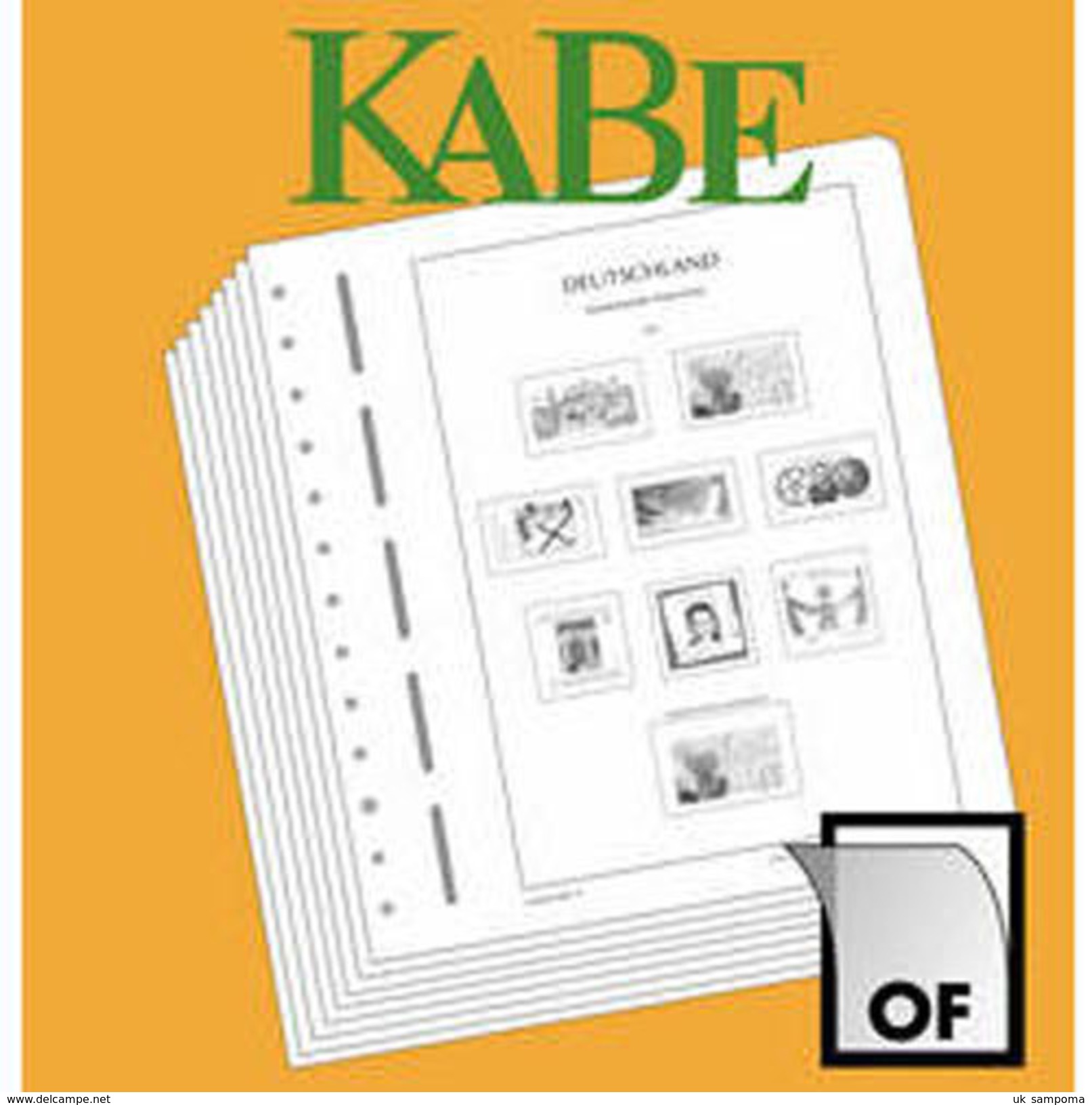 KABE OF Supplement Federal Republic Of Germany Stamp Booklets 2017 - Pre-printed Pages