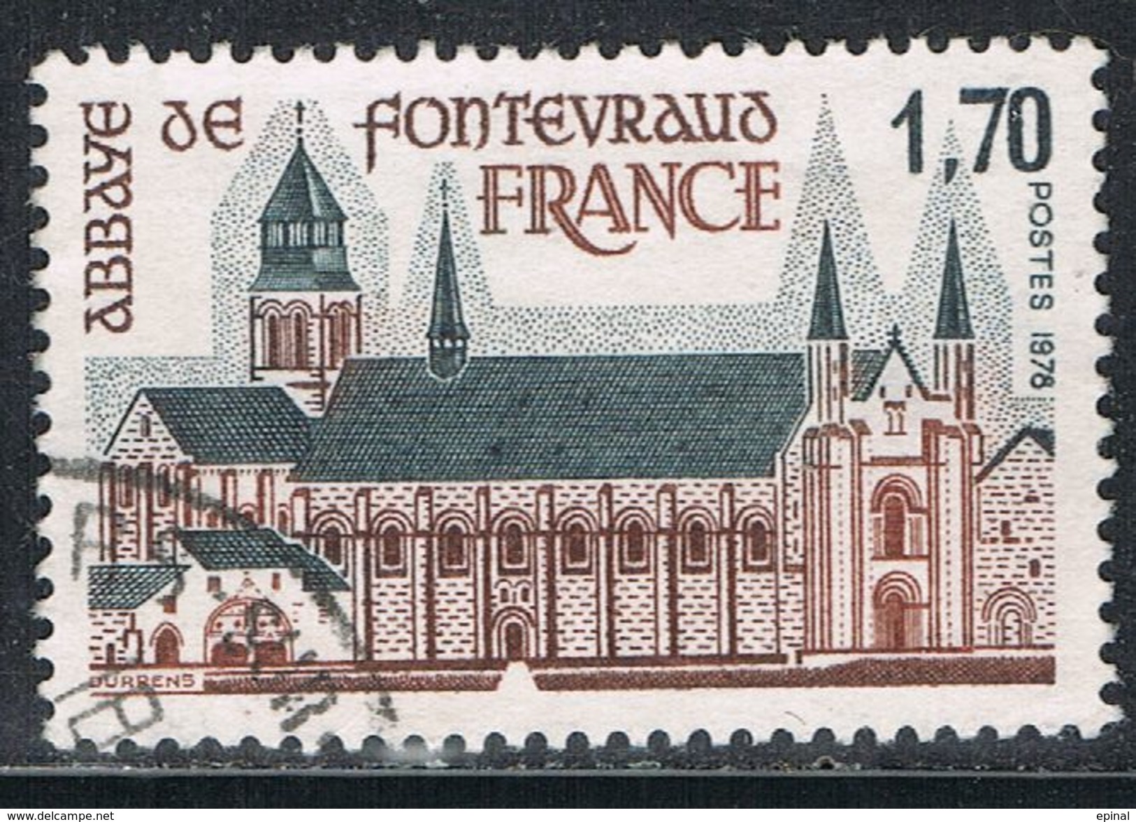 FRANCE : N° 2002 Oblitéré (Abbaye De Fontevraud) - PRIX FIXE - - Oblitérés
