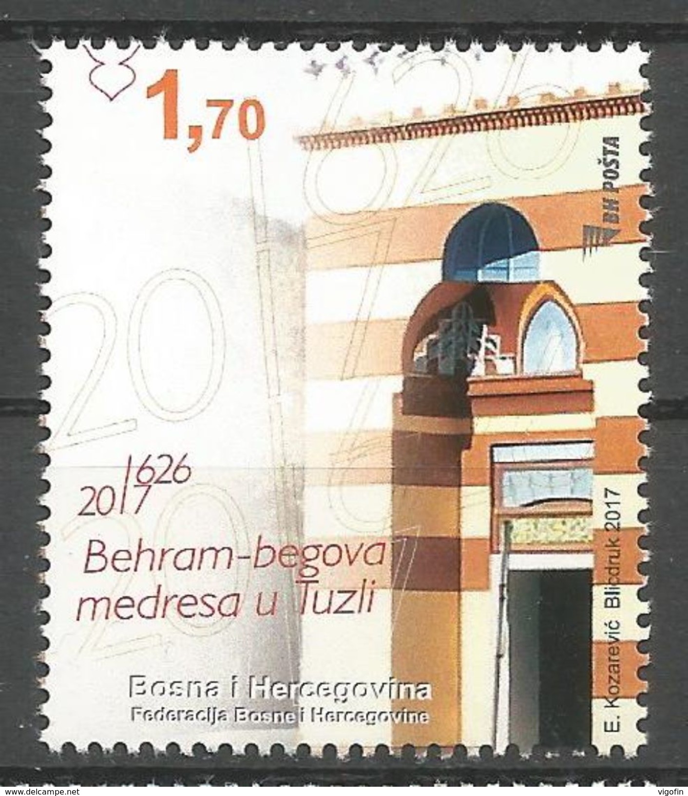 BH-2017-720 METRESA IN TUZLA, BOSNA AND HERZEGOVINA, 1 X 1v, MNH - Bosnie-Herzegovine