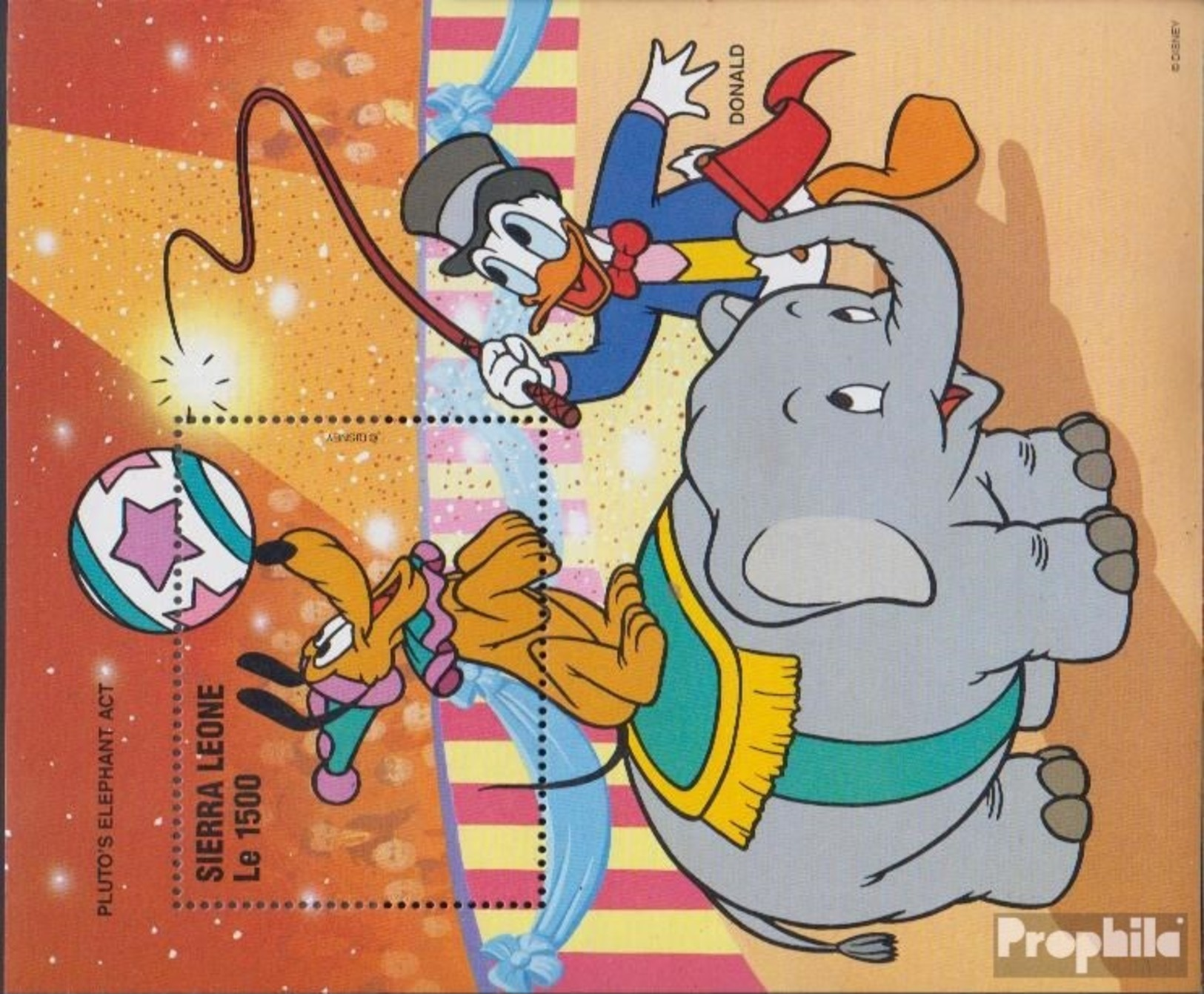 Sierra Leone Block 288 (completa Edizione) MNH 1996 Walt-Disney-Cifre In Circus - Sierra Leone (1961-...)