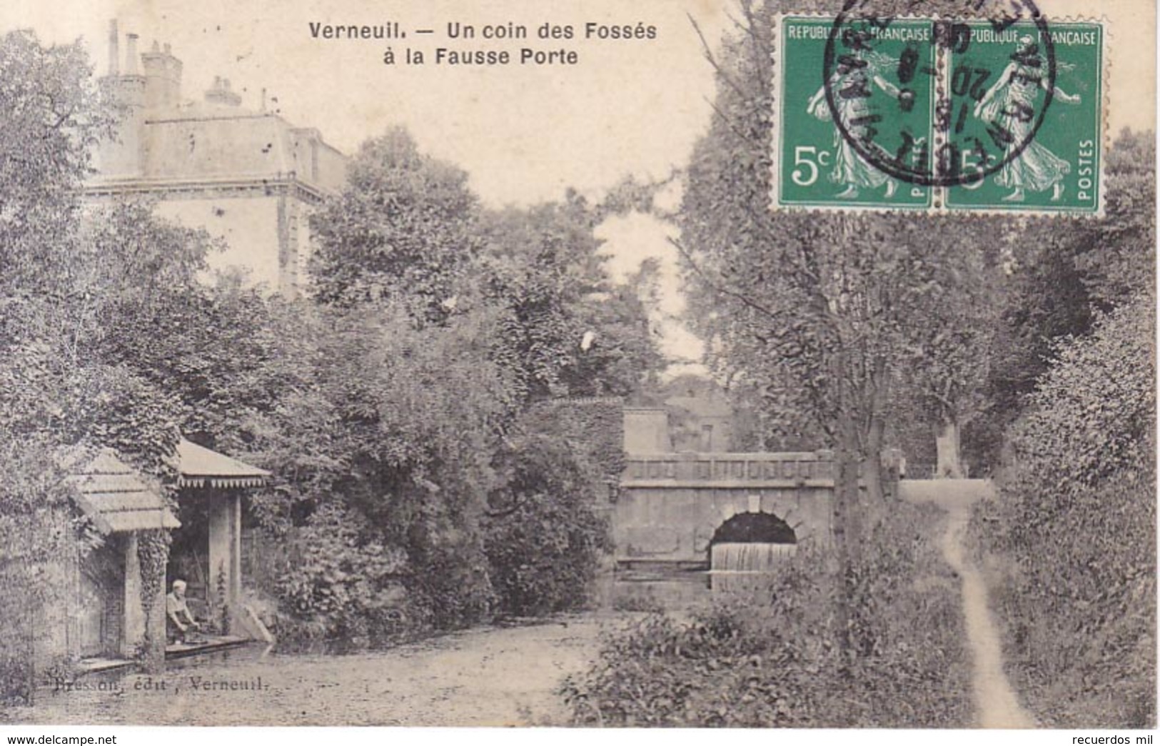 Verneuli Un Coin Des Fosses  1908 - Verneuil-sur-Avre