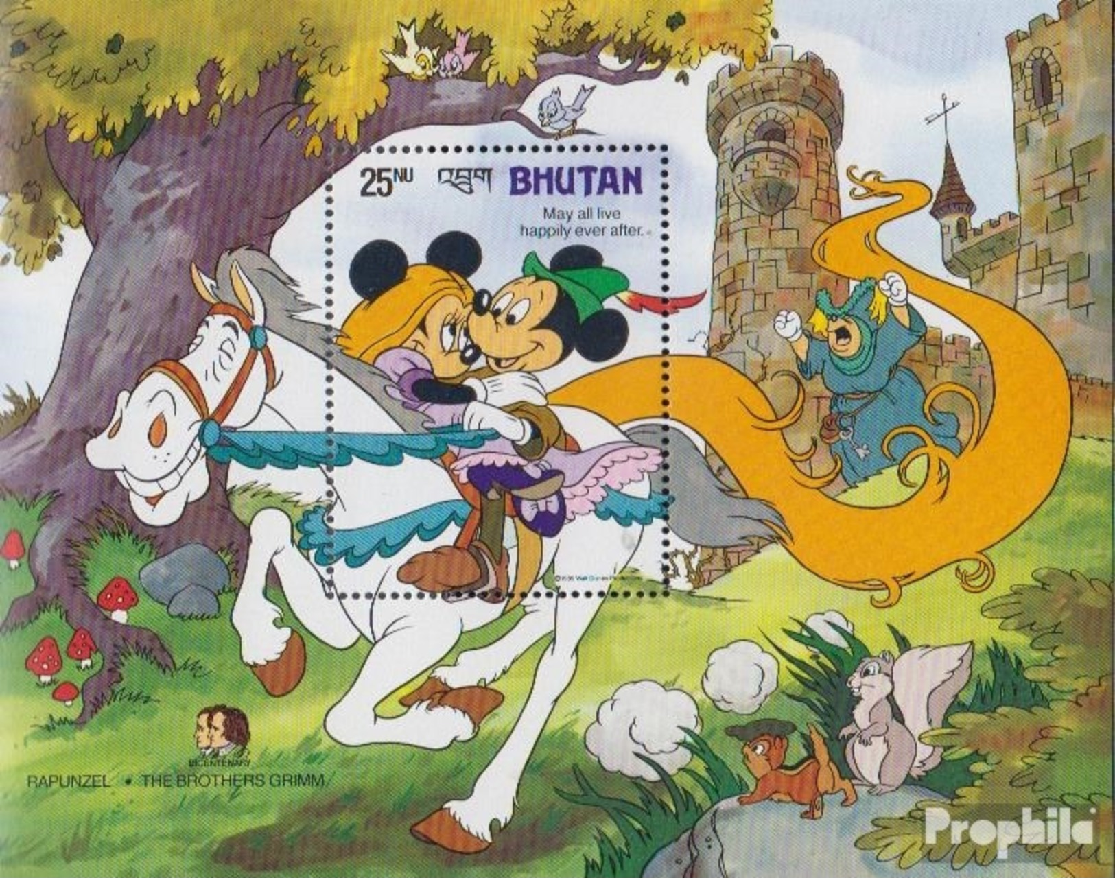 Bhutan Block126 (kompl.Ausg.) Postfrisch 1985 Walt Disney Figuren - Bhoutan