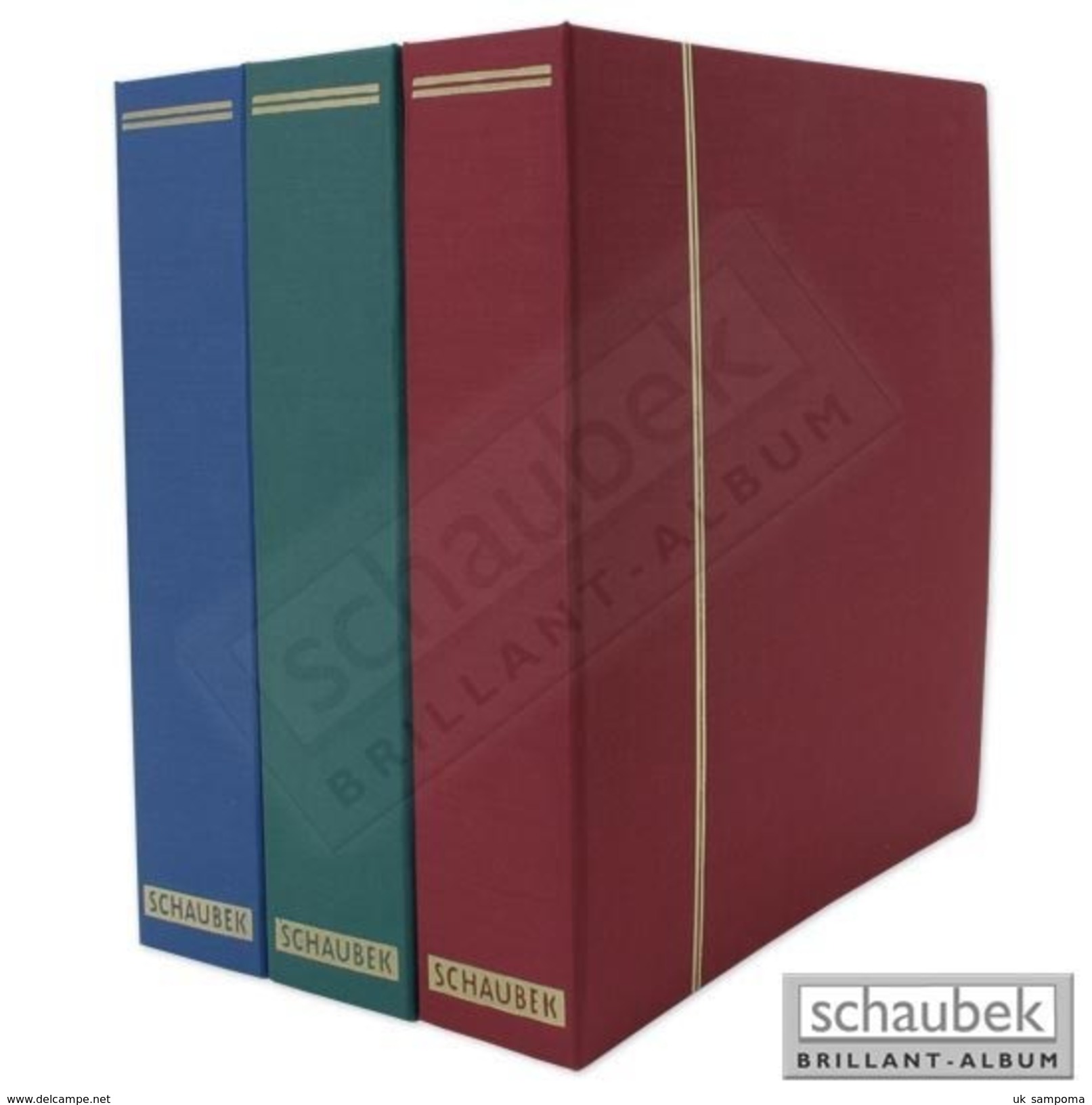 Schaubek DS700/1 Cloth Screw Post Binder, Red, In A Incl. 50 Blank Sheets Bb700 Red - Binders Only