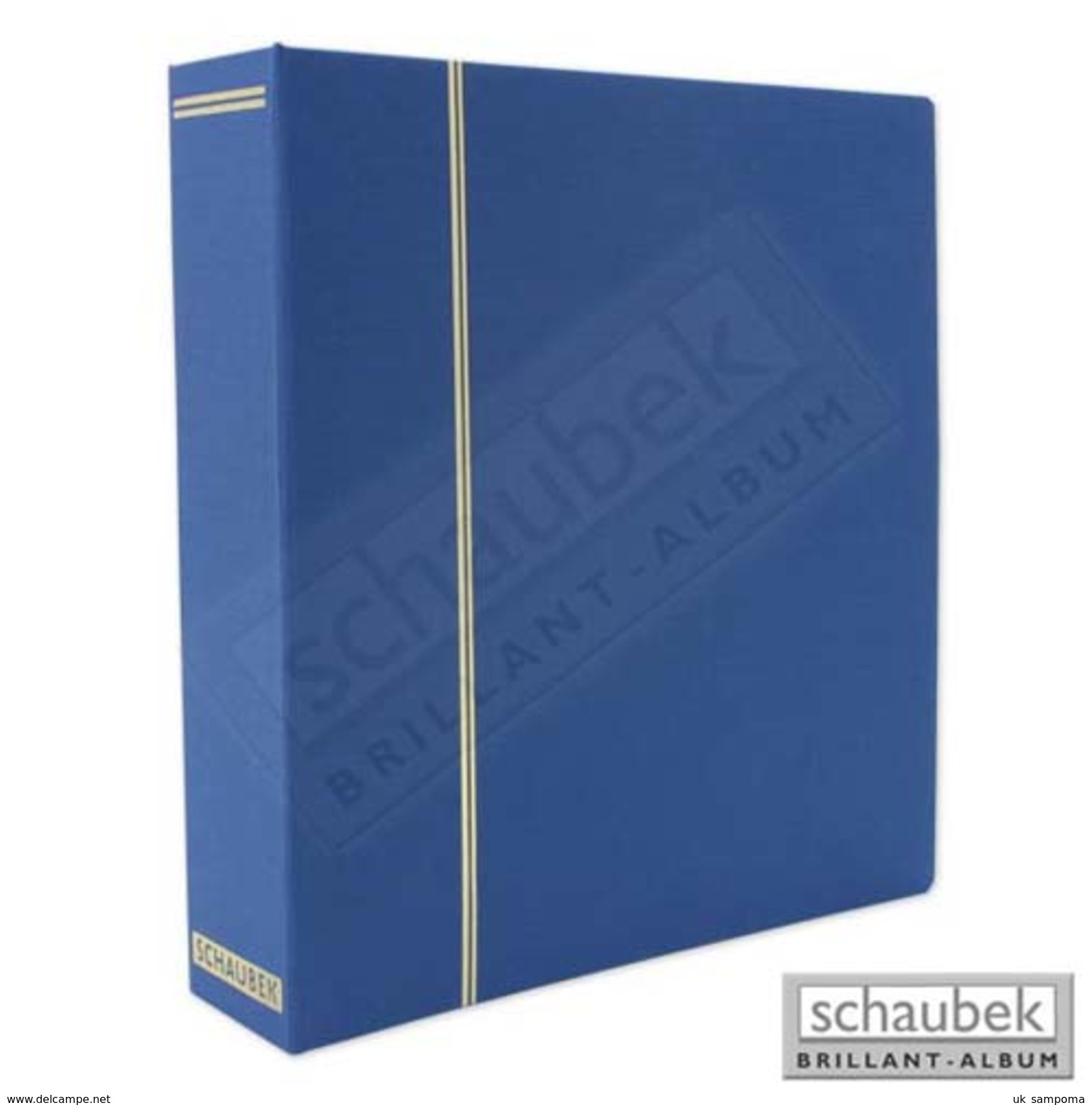 Schaubek DSKT Cloth Screw Post Binder, Blue, In A Incl. 20 Headed Country Sheets Of Your Choice - Binders Only