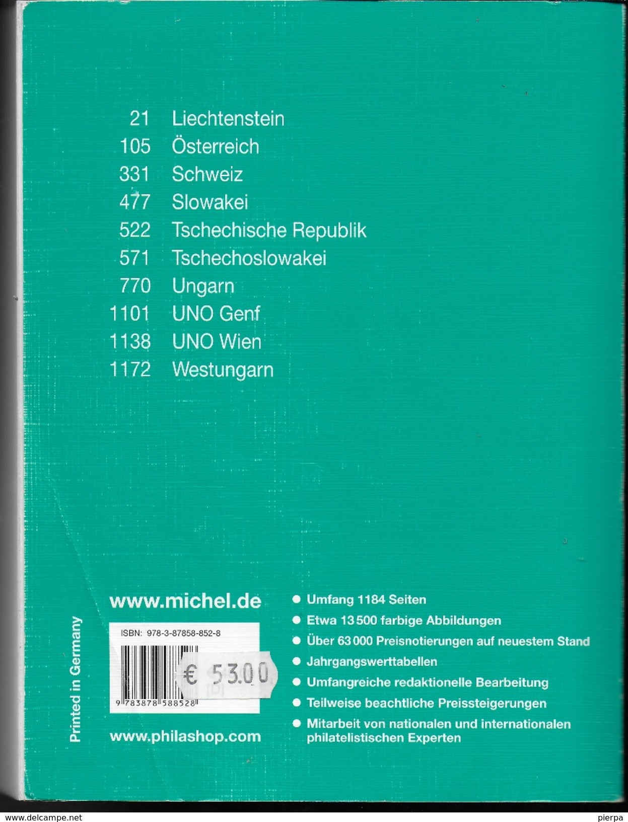 CATALOGO MICHEL - MITTELEUROPA - EDIZ. 2007  - ILLUSTRAZIONI A COLORE - Alemania