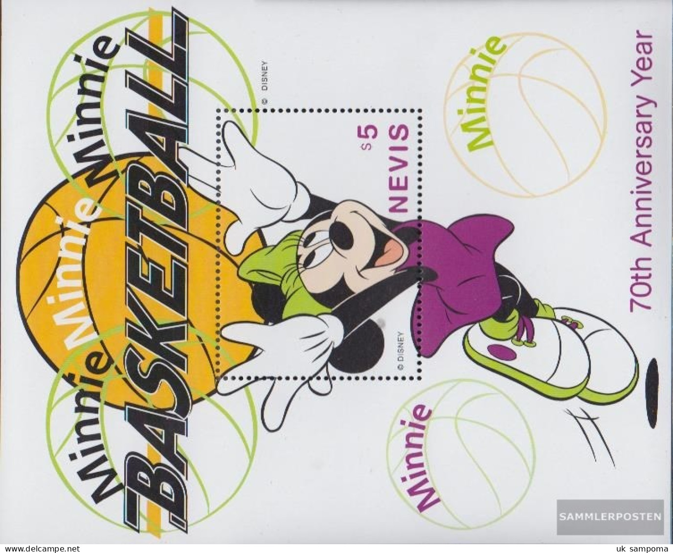 Nevis Block152 (complete Issue) Unmounted Mint / Never Hinged 1998 Walt-Disney-FIG Micky Maus - St.Kitts And Nevis ( 1983-...)