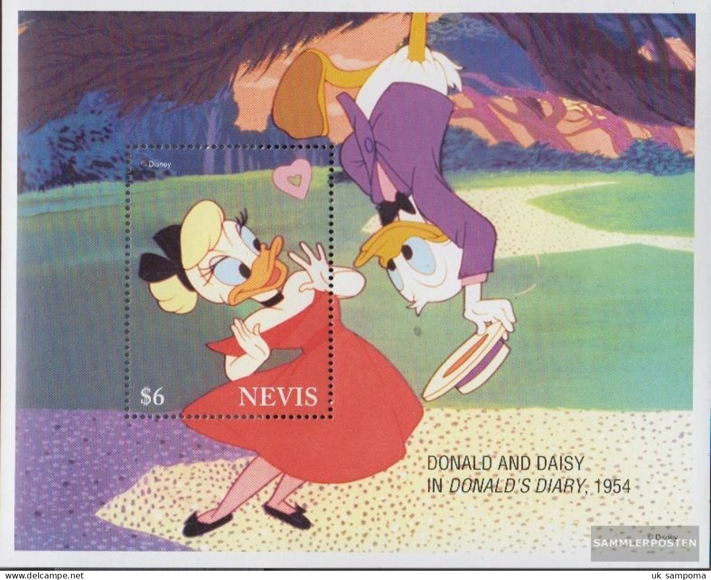 Nevis Block86 (complete Issue) Unmounted Mint / Never Hinged 1995 Walt-Disney-Figures - St.Kitts And Nevis ( 1983-...)