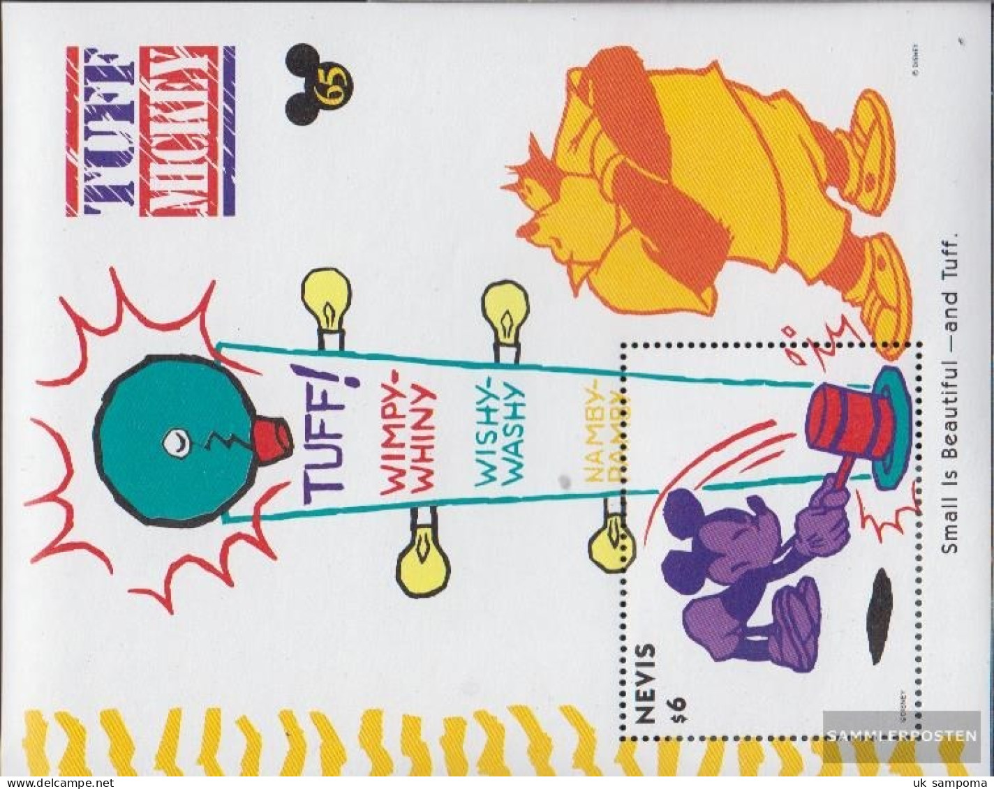 Nevis Block74 (complete Issue) Unmounted Mint / Never Hinged 1994 Micky And Minnie - St.Kitts And Nevis ( 1983-...)