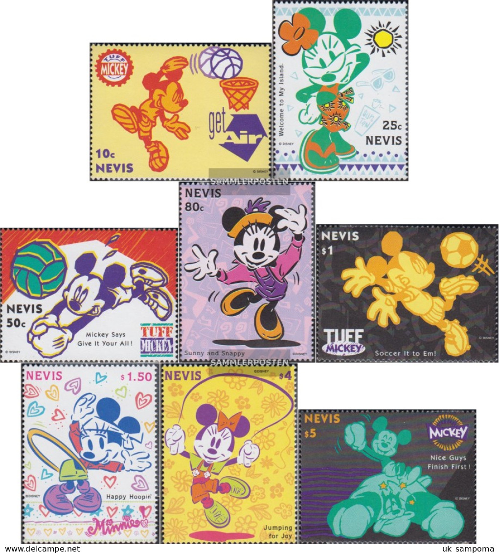 Nevis 789-796 (complete Issue) Unmounted Mint / Never Hinged 1994 Micky And Minnie - St.Kitts And Nevis ( 1983-...)