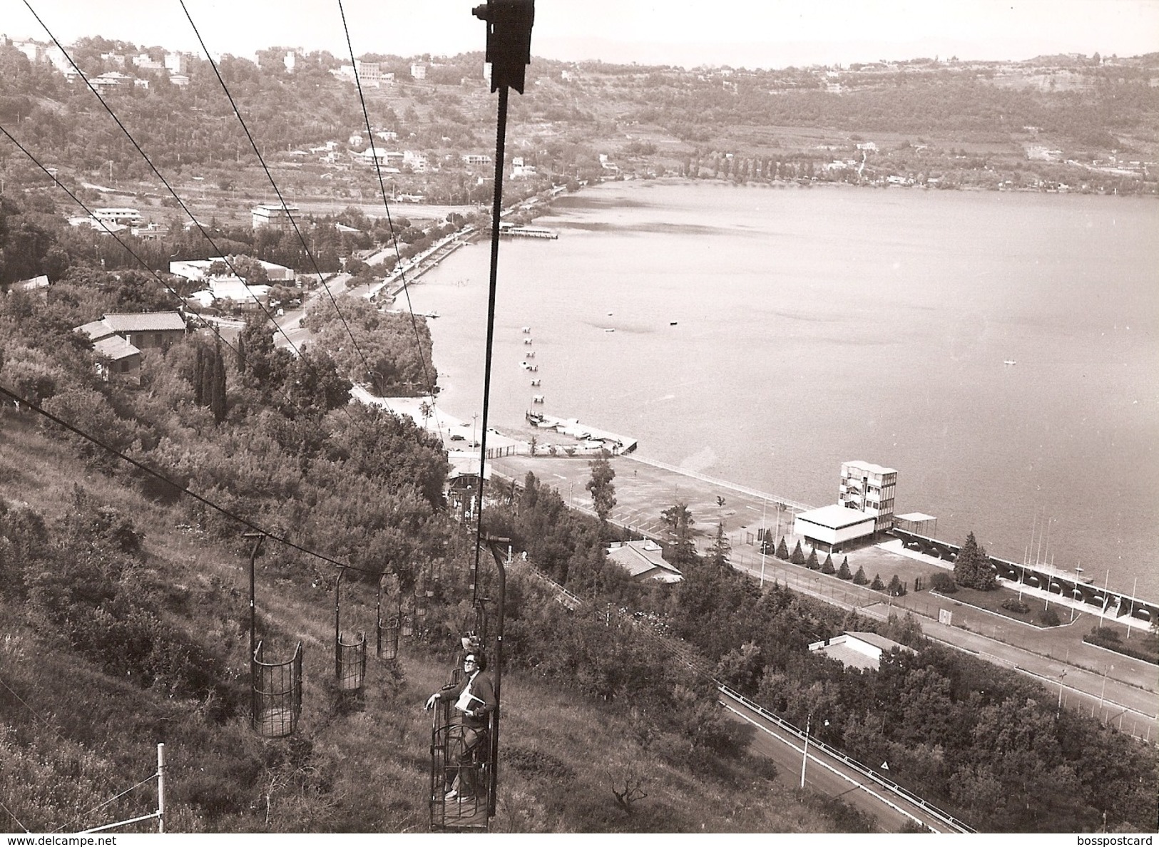 Castelgandolfo - REAL PHOTO (12,5 X 17,5 Cm) - Funivia - Roma - Italia - Altri & Non Classificati