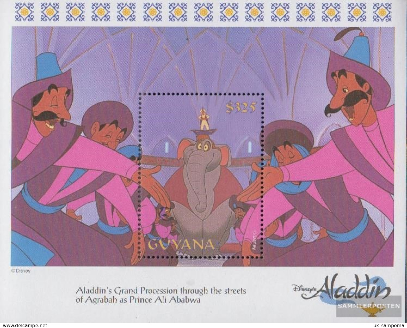 Guyana Block370 (complete Issue) Unmounted Mint / Never Hinged 1993 Walt Disney Zeichentrickfilm - Guyane (1966-...)