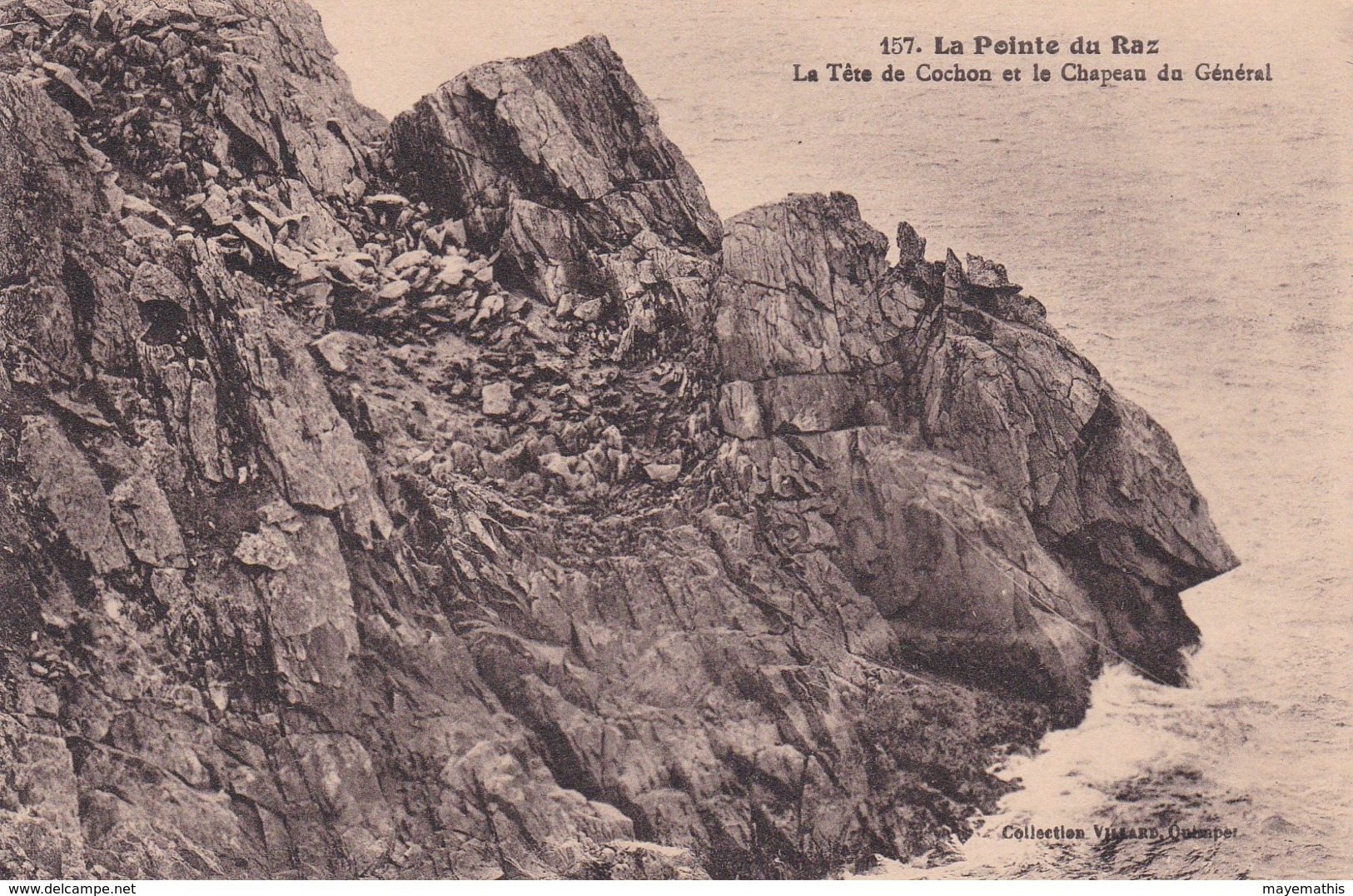 PLOGOFF  Lapointe Du Raz La Tete De Cochon Et Le Chapeau Du Général La Grande Grotte De L'est De La Baie Des Trépassés - Plogoff