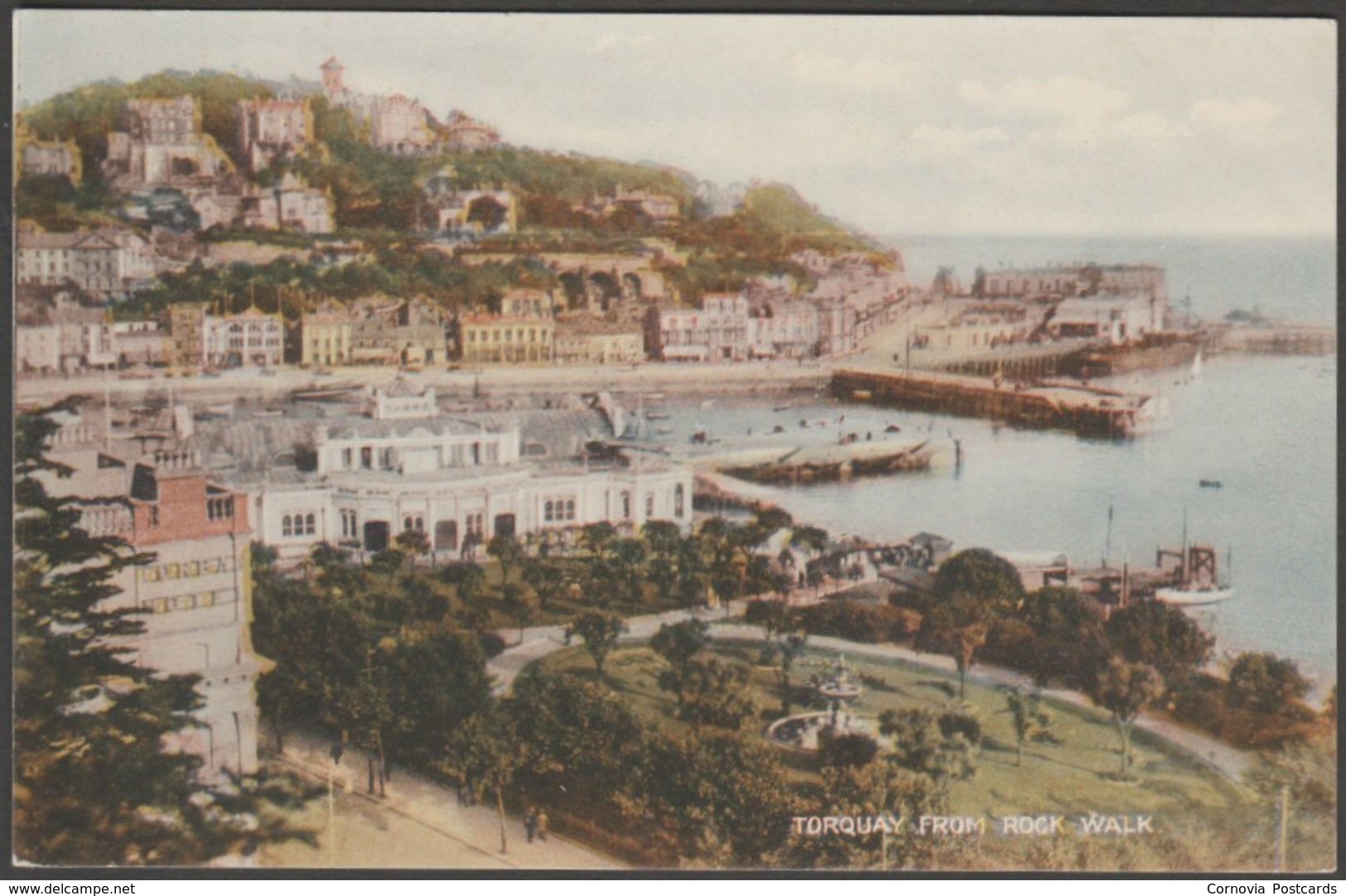 Torquay From Rock Walk, Devon, C.1940s - Postcard - Torquay