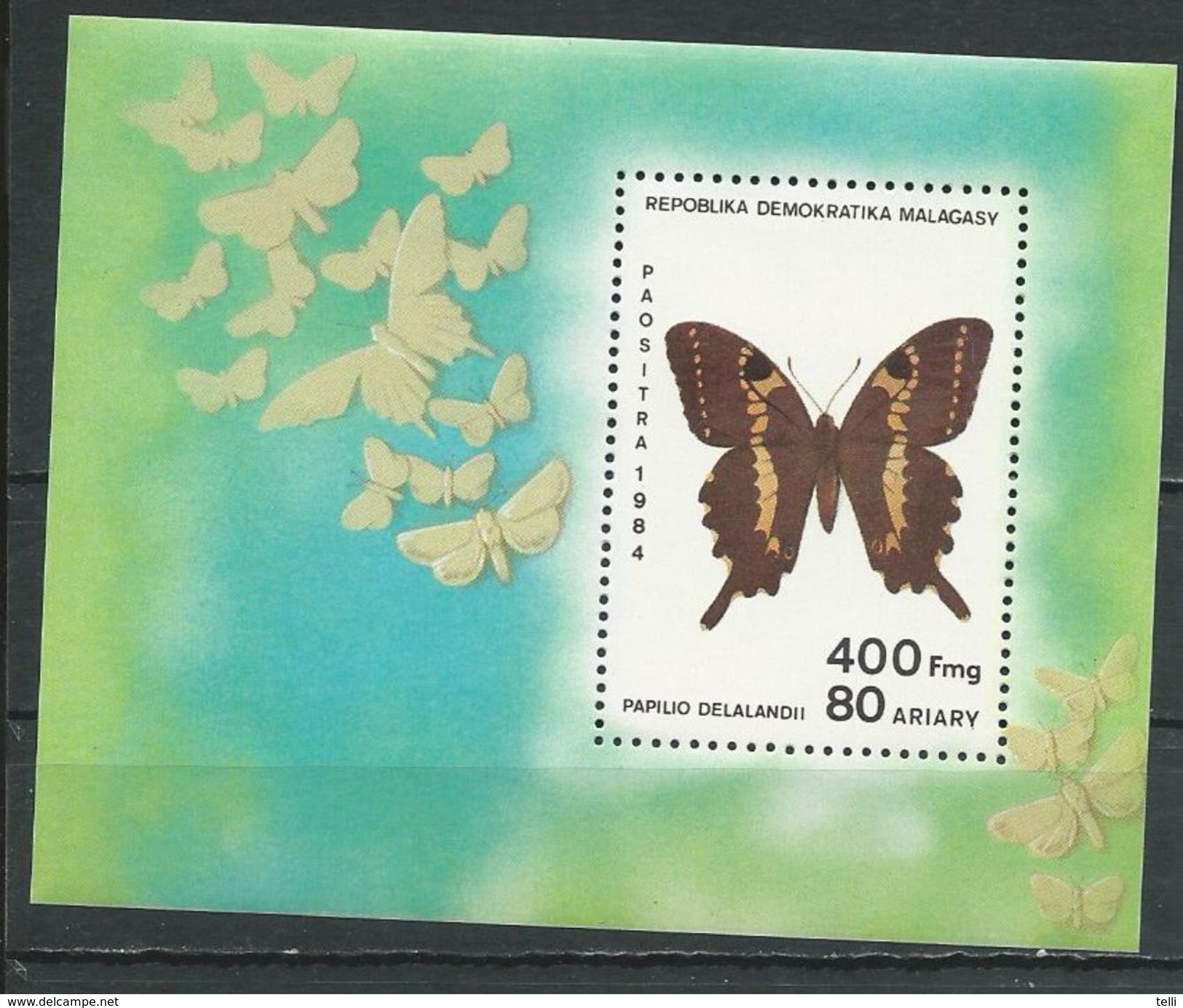 MADAGASCAR  Scott 703 Yvert BF27 (bloc) ** Cote 7,50 $ 1984 - Madagascar (1960-...)