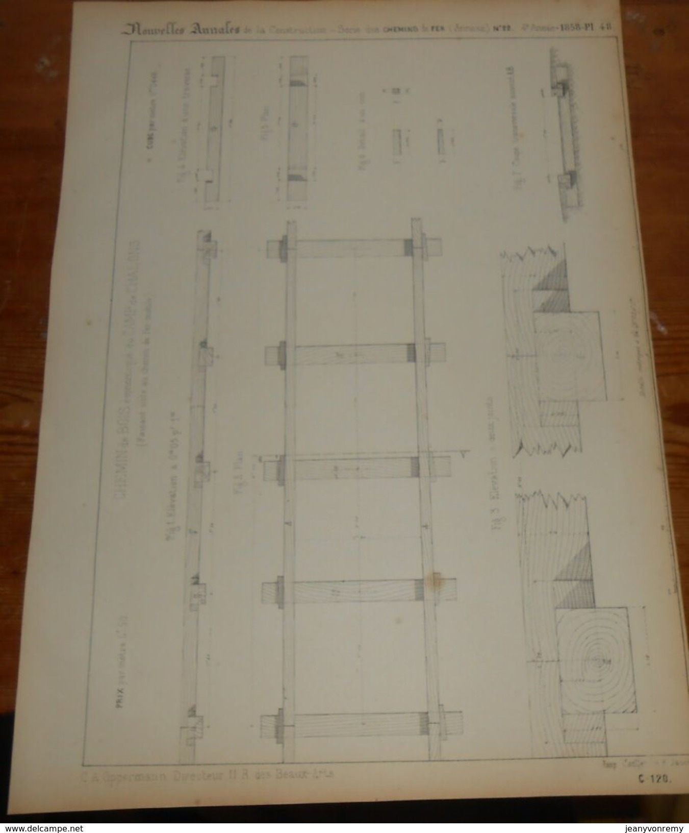 Plan Du Chemin De Bois Du Camp De Chalons.1858 - Obras Públicas