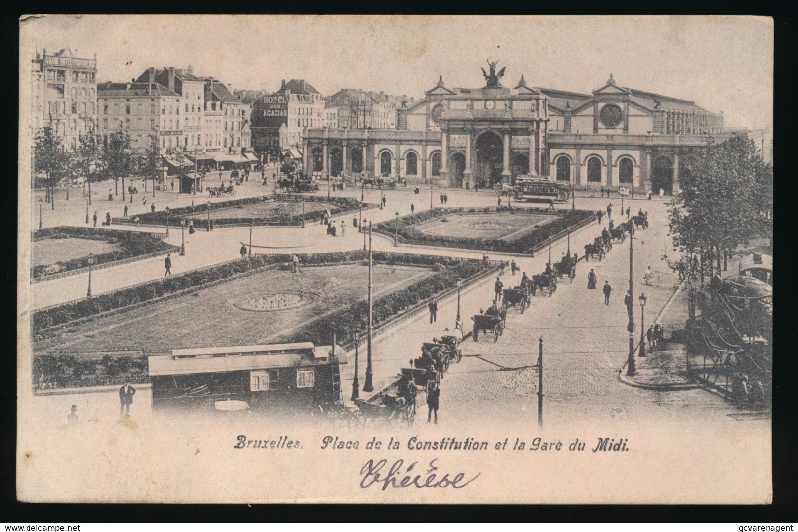 BRUXELLES = PLACE DE LA CONSTITUTION ET LA GARE DU MIDI - Marktpleinen, Pleinen