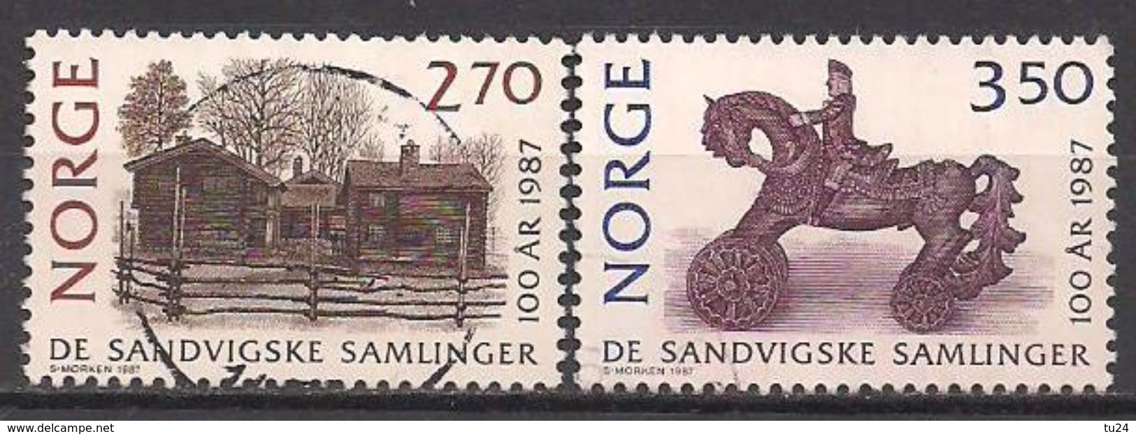 Norwegen  (1987)  Mi.Nr.  971 + 972  Gest. / Used  (15eu16) - Gebraucht