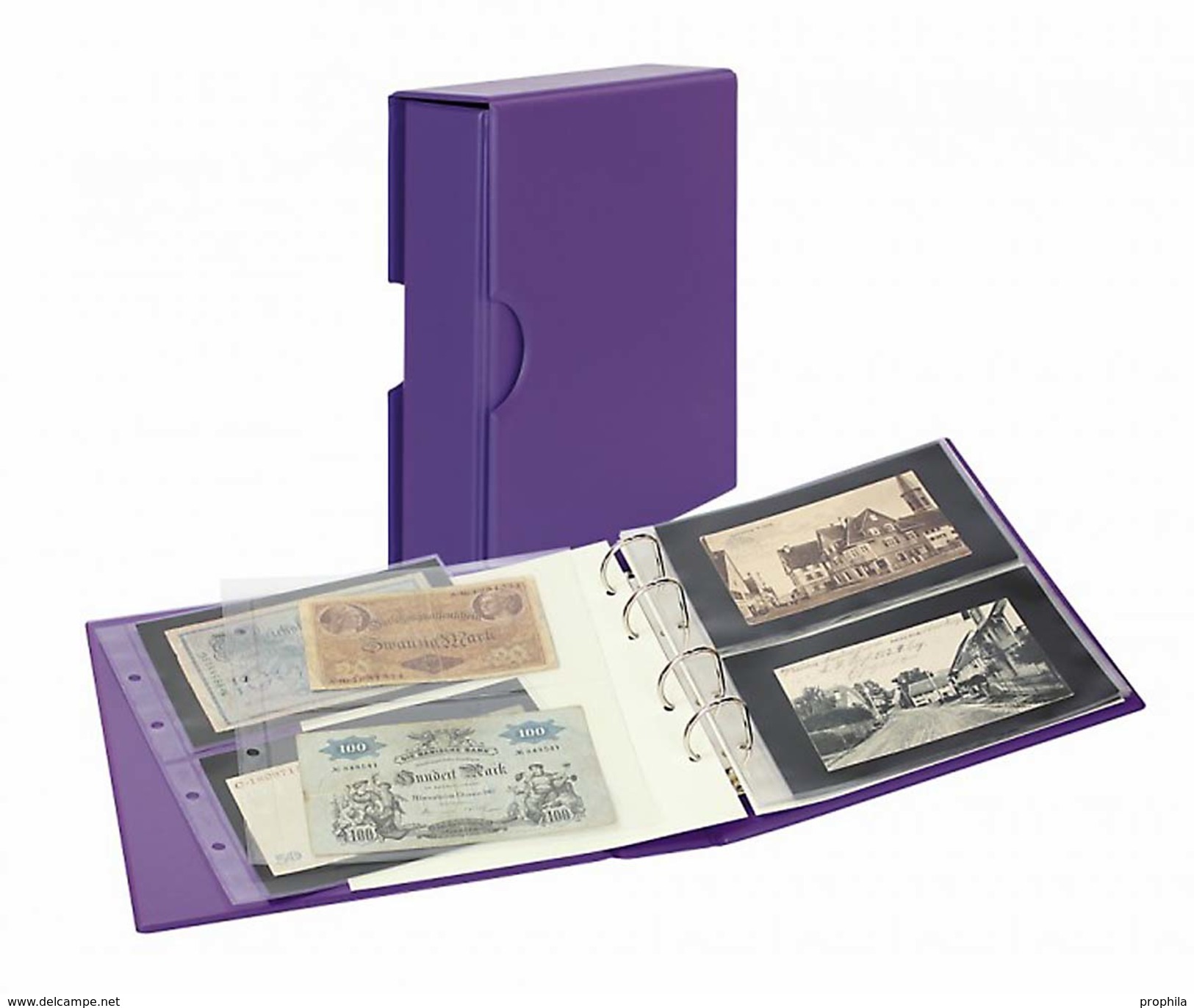 Lindner S3542BN-13 PUBLICA M COLOR Banknotenalbum Mit 10 Beidseitig Bestückbaren Folienblättern In Zwei Ausführungen- - Enkel Bindwerk