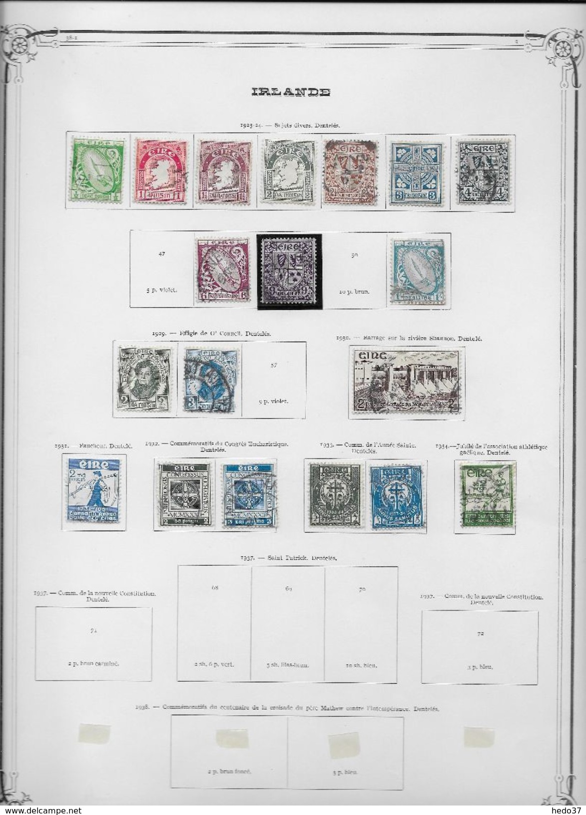 Irlande - Collection Vendue Page Par Page - Timbres Neufs */ Oblitérés - B/TB - Lots & Serien