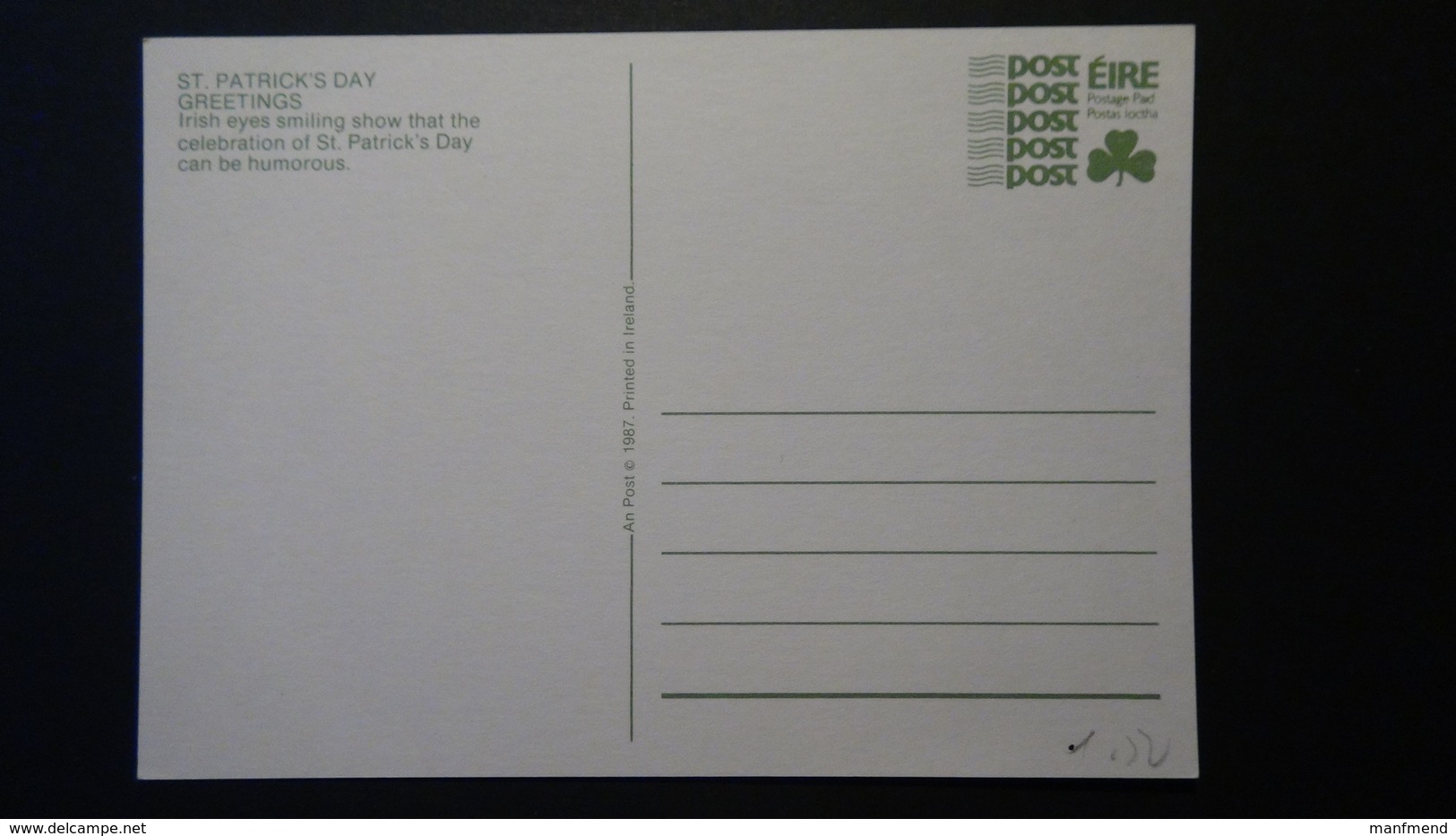 Irland - 1987 - Mi: P 28/02* - Postal Stationery - Look Scan - Enteros Postales